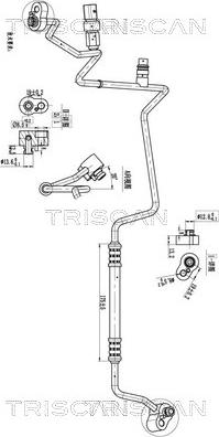 Triscan 9010 29003 - Трубопровід високого / низького тиску, кондиціонер autozip.com.ua