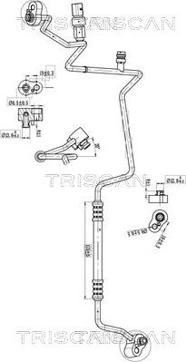 Triscan 9010 29002 - Трубопровід високого / низького тиску, кондиціонер autozip.com.ua