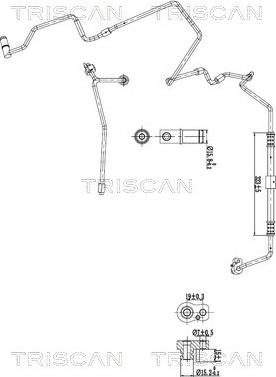 Triscan 9010 29019 - Трубопровід високого / низького тиску, кондиціонер autozip.com.ua