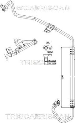 Triscan 9010 28013 - Трубопровід високого / низького тиску, кондиціонер autozip.com.ua