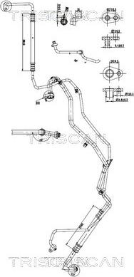 Triscan 9010 28077 - Трубопровід високого / низького тиску, кондиціонер autozip.com.ua