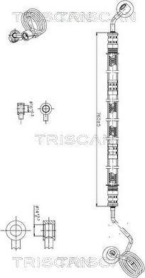 Triscan 8516 29033 - Гідравлічний шланг, рульове управління autozip.com.ua