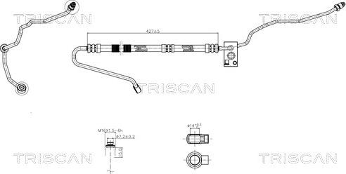 Triscan 8516 29028 - Гідравлічний шланг, рульове управління autozip.com.ua