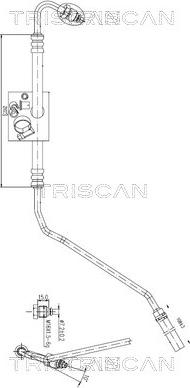 Triscan 8516 29023 - Гідравлічний шланг, рульове управління autozip.com.ua