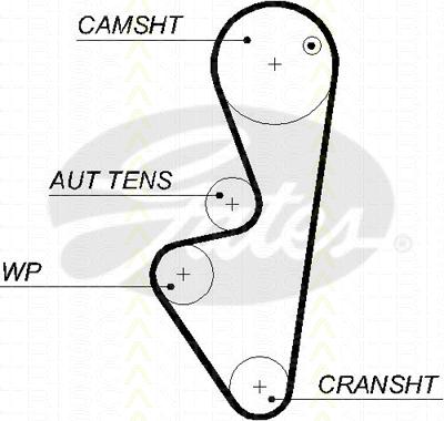 Triscan 8645 5574xs - Ремінь ГРМ autozip.com.ua