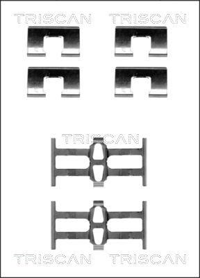 Triscan 8105 401614 - Комплектуючі, колодки дискового гальма autozip.com.ua