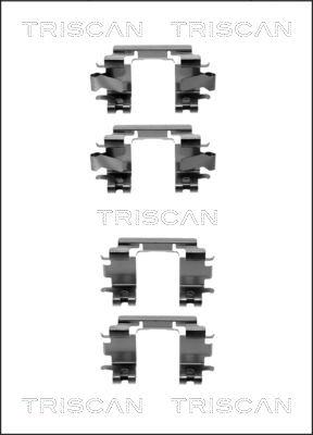 Triscan 8105 401616 - Комплектуючі, колодки дискового гальма autozip.com.ua