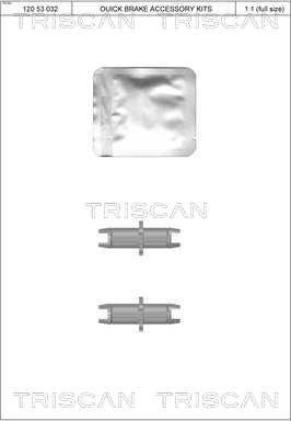 Triscan 8105 432596 - Система тяг і важелів, гальмівна система autozip.com.ua