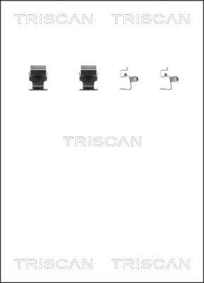 Triscan 8105 421590 - Комплектуючі, колодки дискового гальма autozip.com.ua