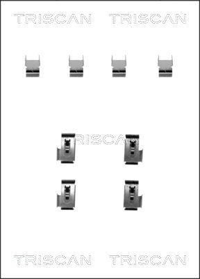 Triscan 8105 421586 - Комплектуючі, колодки дискового гальма autozip.com.ua