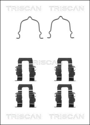 Triscan 8105 501562 - Комплектуючі, колодки дискового гальма autozip.com.ua