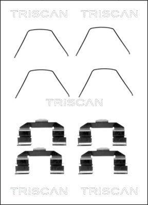 Triscan 8105 501585 - Комплектуючі, колодки дискового гальма autozip.com.ua