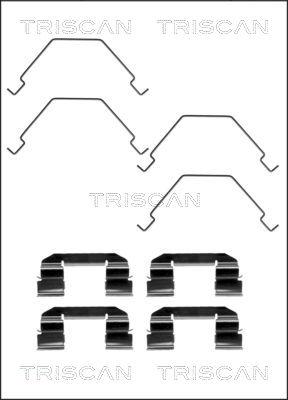 Triscan 8105 501583 - Комплектуючі, колодки дискового гальма autozip.com.ua