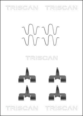 Triscan 8105 501582 - Комплектуючі, колодки дискового гальма autozip.com.ua
