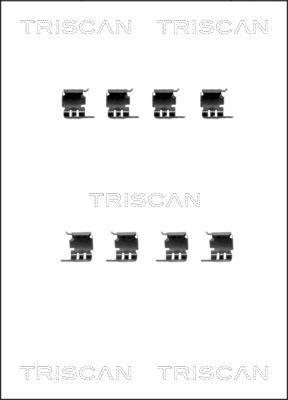 Triscan 8105 691616 - Комплектуючі, колодки дискового гальма autozip.com.ua