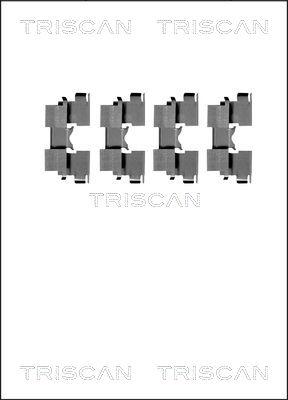 Triscan 8105 691617 - Комплектуючі, колодки дискового гальма autozip.com.ua