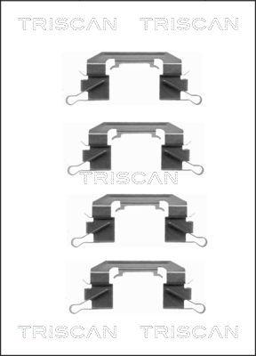 Triscan 8105 141596 - Комплектуючі, колодки дискового гальма autozip.com.ua