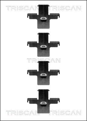 Triscan 8105 141588 - Комплектуючі, колодки дискового гальма autozip.com.ua