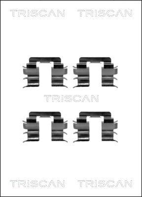 Triscan 8105 141587 - Комплектуючі, колодки дискового гальма autozip.com.ua