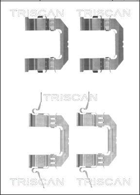 Triscan 8105 141600 - Комплектуючі, колодки дискового гальма autozip.com.ua