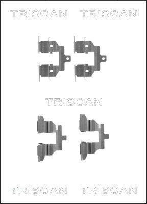 Triscan 8105 141602 - Комплектуючі, колодки дискового гальма autozip.com.ua