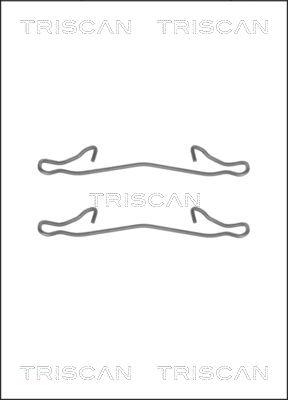 Triscan 8105 161563 - Комплектуючі, колодки дискового гальма autozip.com.ua