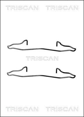 Triscan 8105 161619 - Комплектуючі, колодки дискового гальма autozip.com.ua