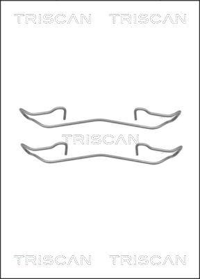 Triscan 8105 161617 - Комплектуючі, колодки дискового гальма autozip.com.ua