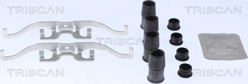Triscan 8105 161621 - Комплектуючі, колодки дискового гальма autozip.com.ua