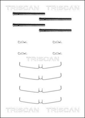 Triscan 8105 101456 - Комплектуючі, колодки дискового гальма autozip.com.ua