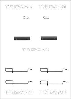 Triscan 8105 101592 - Комплектуючі, колодки дискового гальма autozip.com.ua