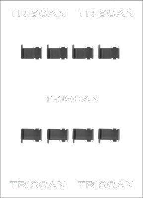 Triscan 8105 101597 - Комплектуючі, колодки дискового гальма autozip.com.ua