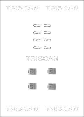 Triscan 8105 101507 - Комплектуючі, колодки дискового гальма autozip.com.ua
