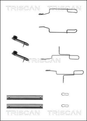 Triscan 8105 101589 - Комплектуючі, колодки дискового гальма autozip.com.ua