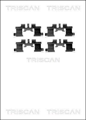 Triscan 8105 101641 - Комплектуючі, колодки дискового гальма autozip.com.ua