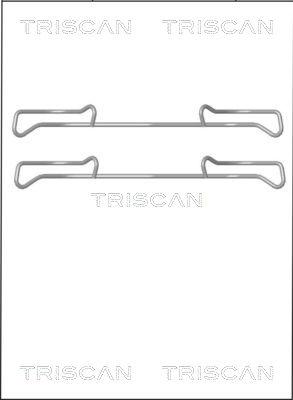 Triscan 8105 101642 - Комплектуючі, колодки дискового гальма autozip.com.ua