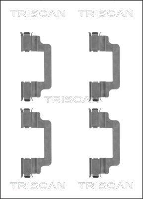 Triscan 8105 101659 - Комплектуючі, колодки дискового гальма autozip.com.ua