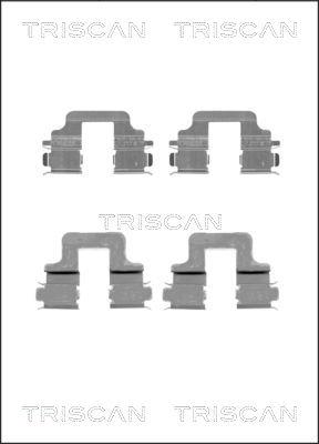 Triscan 8105 101652 - Комплектуючі, колодки дискового гальма autozip.com.ua