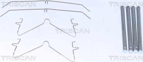 Triscan 8105 101671 - Комплектуючі, колодки дискового гальма autozip.com.ua