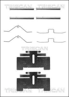 Triscan 8105 101244 - Комплектуючі, колодки дискового гальма autozip.com.ua