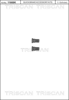 Triscan 8105 116007 - Комплект болтів, гальмівний диск autozip.com.ua