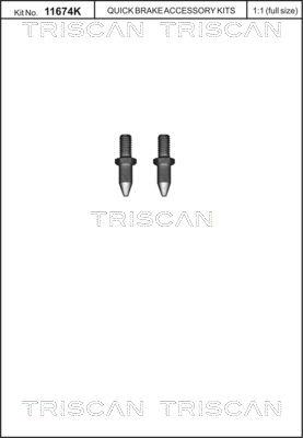 Triscan 8105 116015 - Комплект болтів, гальмівний диск autozip.com.ua