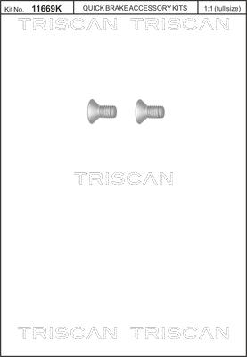 Triscan 8105 116010 - Комплект болтів, гальмівний диск autozip.com.ua