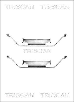 Triscan 8105 111571 - Комплектуючі, колодки дискового гальма autozip.com.ua