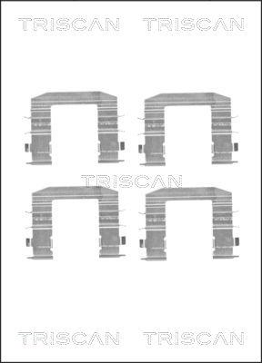 Triscan 8105 181009 - Комплектуючі, колодки дискового гальма autozip.com.ua