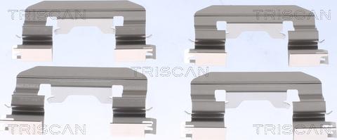 Triscan 8105 181017 - Комплектуючі, колодки дискового гальма autozip.com.ua