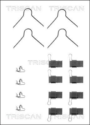 Triscan 8105 131597 - Комплектуючі, колодки дискового гальма autozip.com.ua