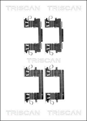 Triscan 8105 131643 - Комплектуючі, колодки дискового гальма autozip.com.ua