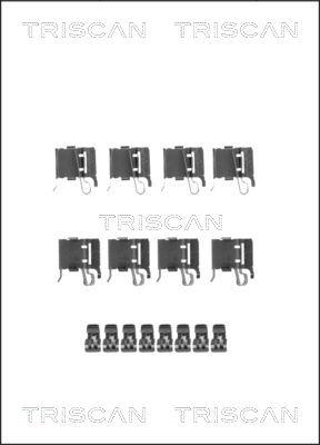 Triscan 8105 131642 - Комплектуючі, колодки дискового гальма autozip.com.ua