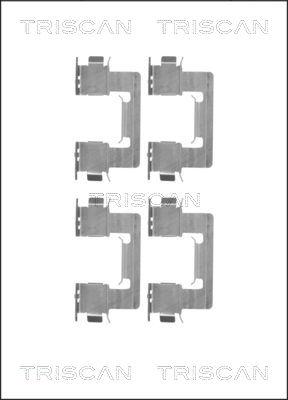 Triscan 8105 131634 - Комплектуючі, колодки дискового гальма autozip.com.ua